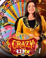 Crazy Time live game no 123br cassino com entretenimento ao vivo para jogadores do Brasil