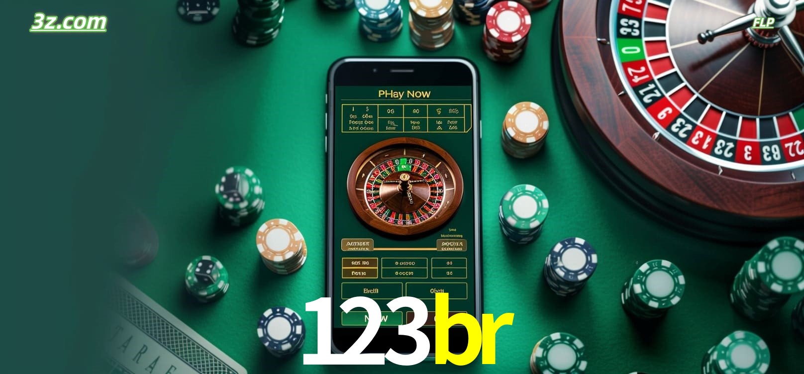 Roleta online no cassino 123br disponível em celular e computador