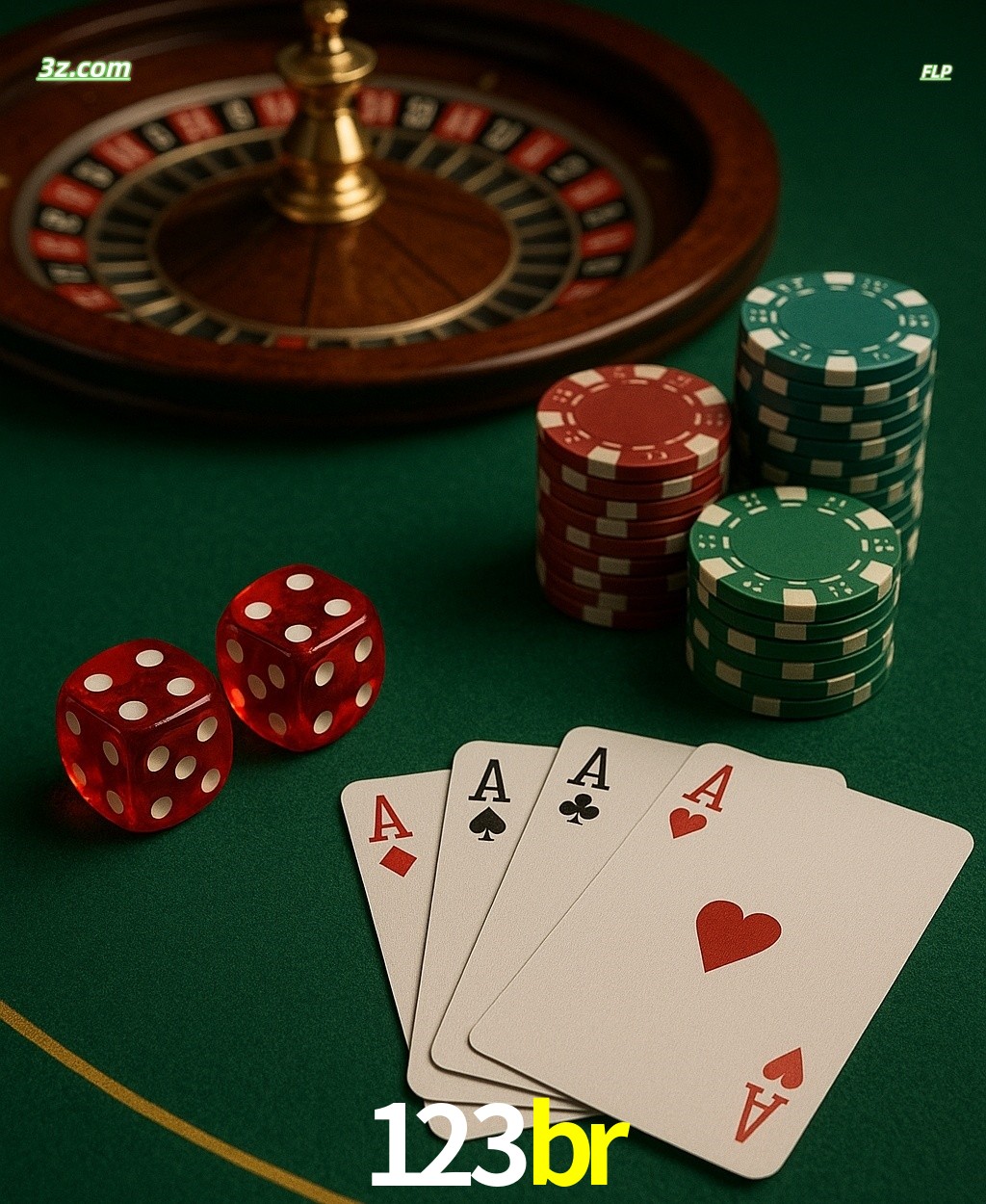 Cassino online 123br com jogos de mesa: roleta, dados, pôquer e fichas